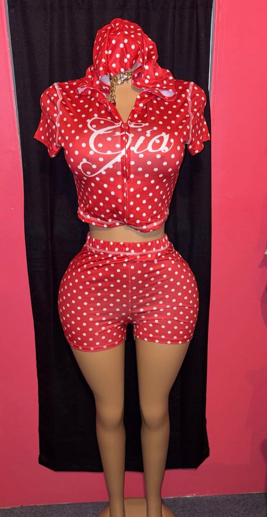 Gia Polka Dot Short Set